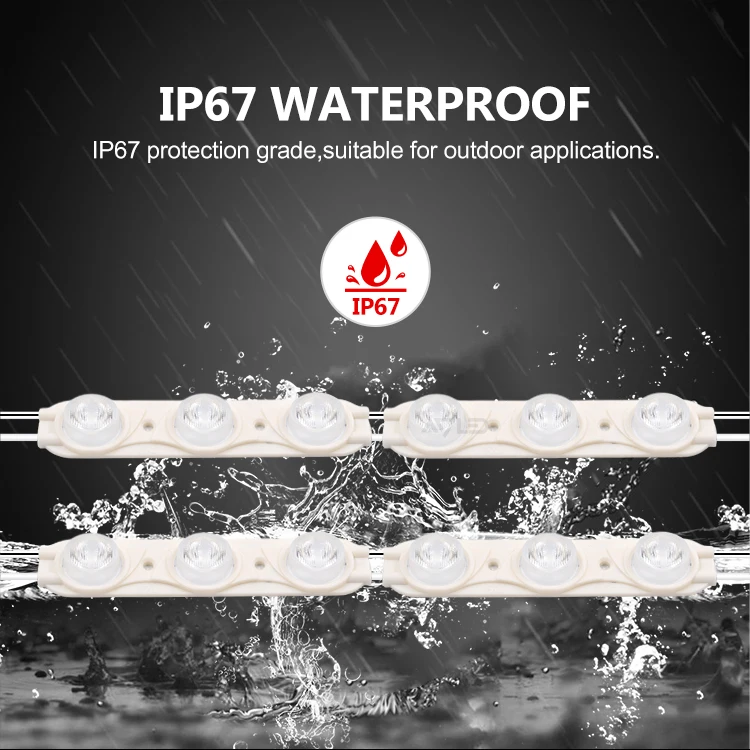 In Stock 24V 12v 6500k IP67 Waterproof 16*27 degree 3 point Edgelight outdoor 3w Side Emitter Led Module