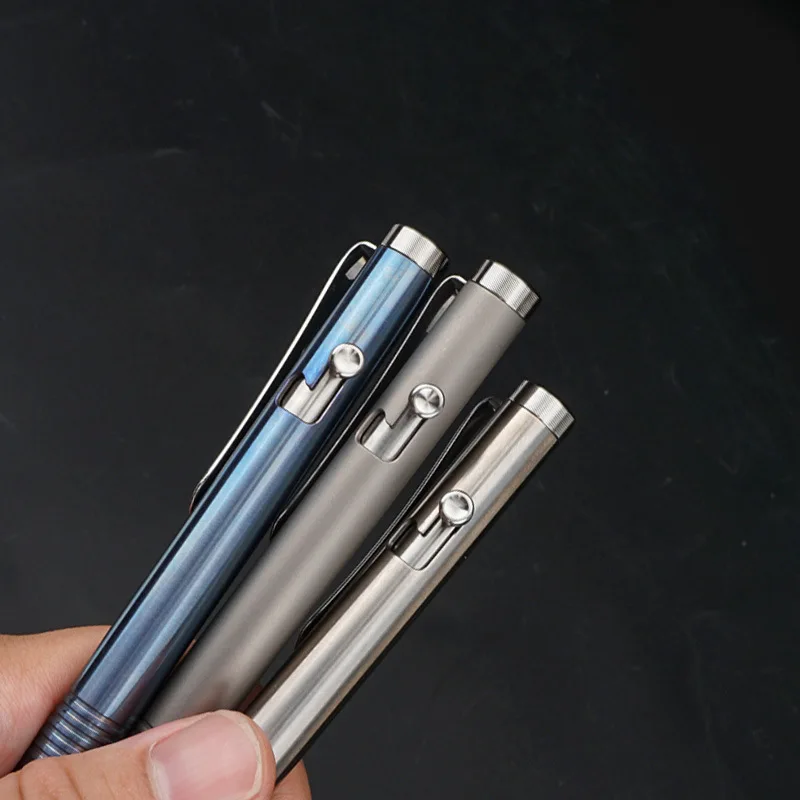Multifunctional Gun Bolt Titanium Alloy Tactical Pen Portable Self-Defense Outdoor Edc Ballpoint Pens Custom Logo