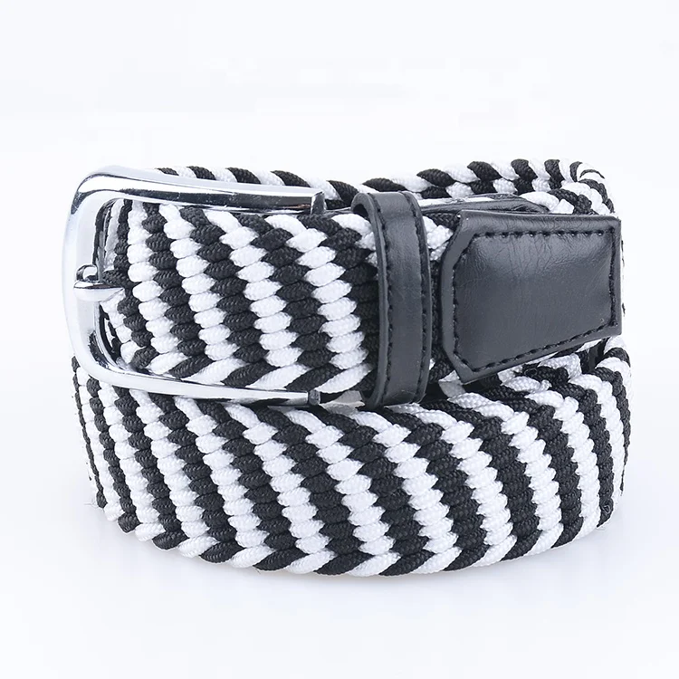 Цветной эластичный плетеный модный ремень из ткани, вязаный ремень, уникальные аксессуары OEM на заказ