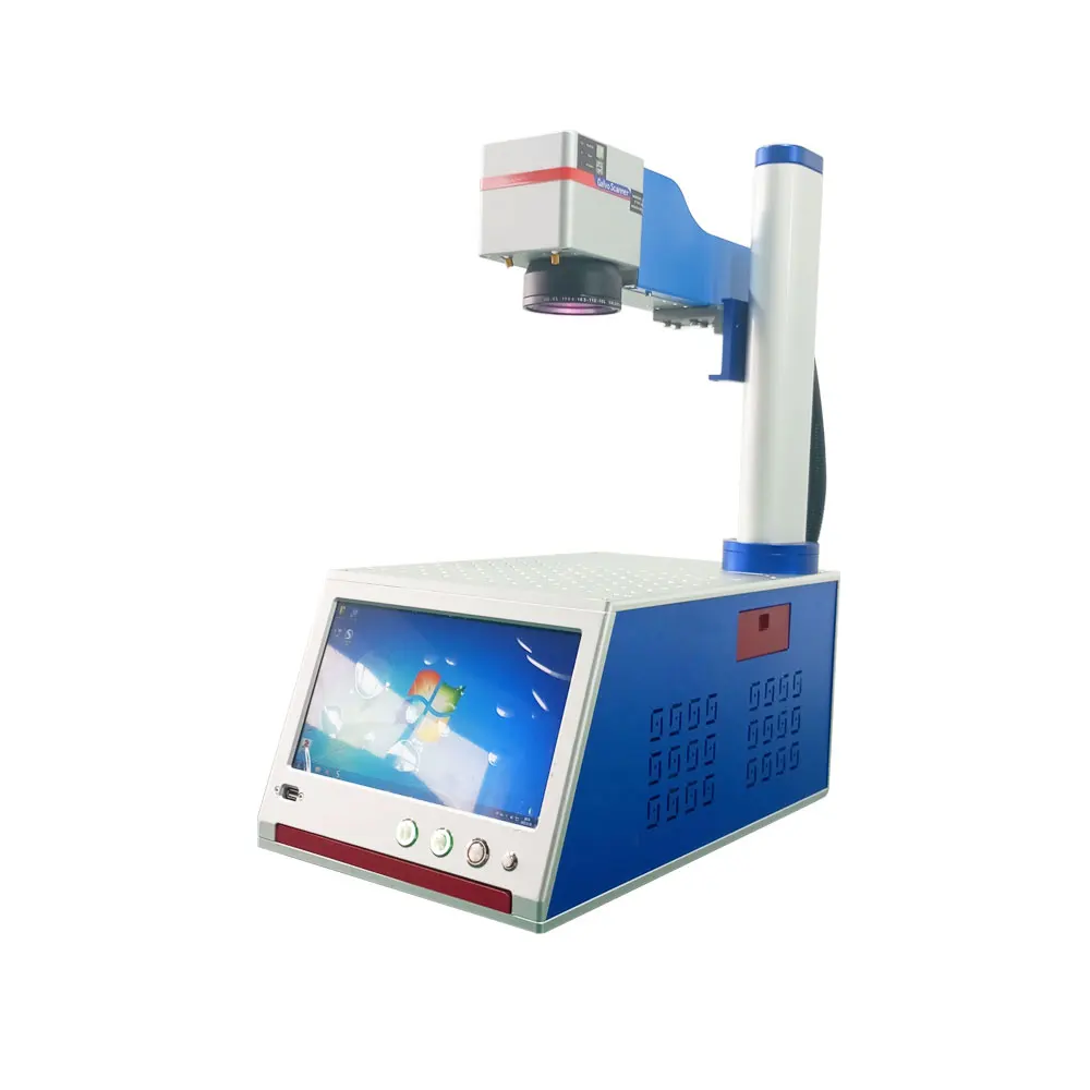 Portable Desktop Fiber Laser Marking Machine For Metal Easy To Operate And Marks Metal With Precision