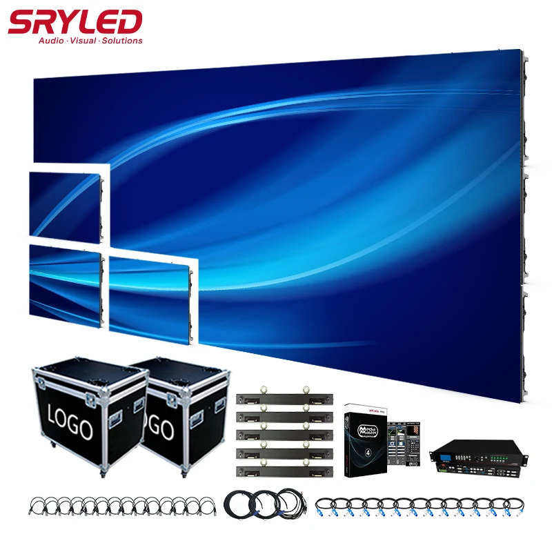 Turnkey Solution Complete Set LED Display Video Wall Indoor Outdoor P2.97 P3.91 P4.81 LED Wall Stage Event Rental LED Screen