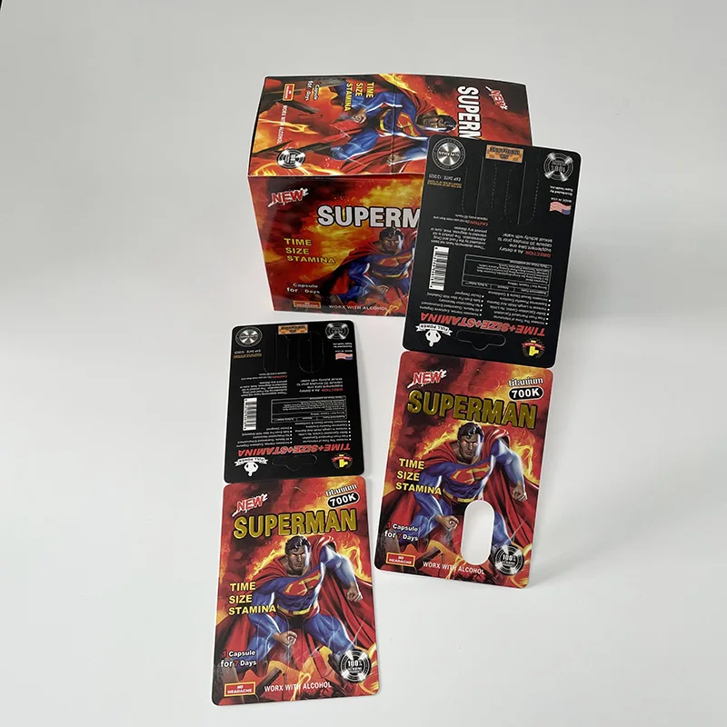 Uv printed pink pussycat paper cards for sexy tablet for women male enhancement pill packaging rhino 69 7 725k 3d cards box