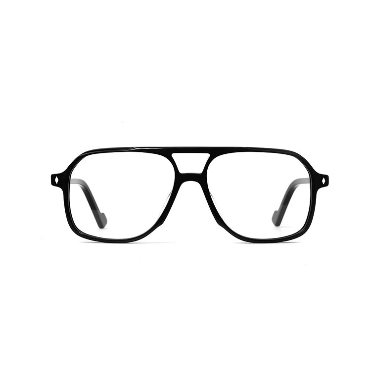 G3074 acetate eyewear high quality double bridge women eye glasses optical frame