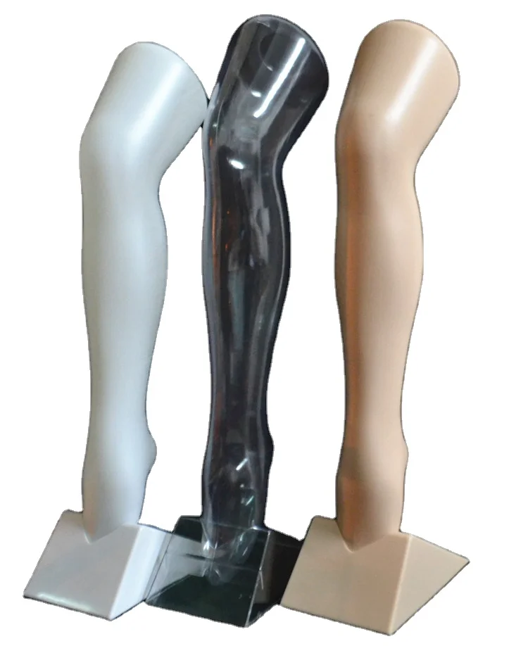 Female Display Mannequin Legs Clear Plastic Socks Mannequin Foot For Women