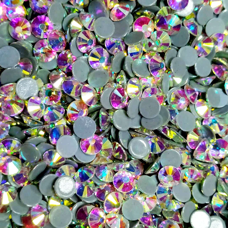 Hot sale bulk cheap price glass flat back stones hotfix rhinestone crystal ss6-ss20 big pack