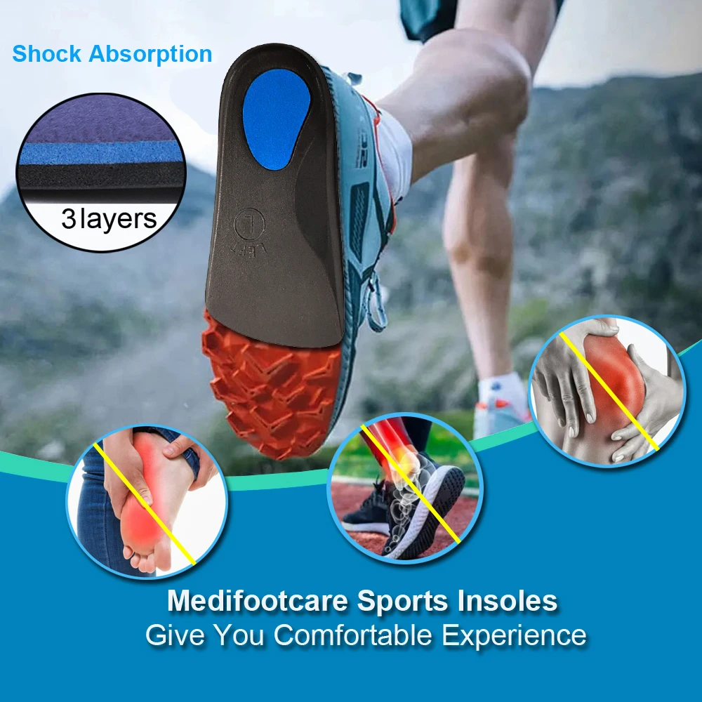 EVA High Arch Support Foot Orthotic for Arch Support Orthopedic Insole HA00807