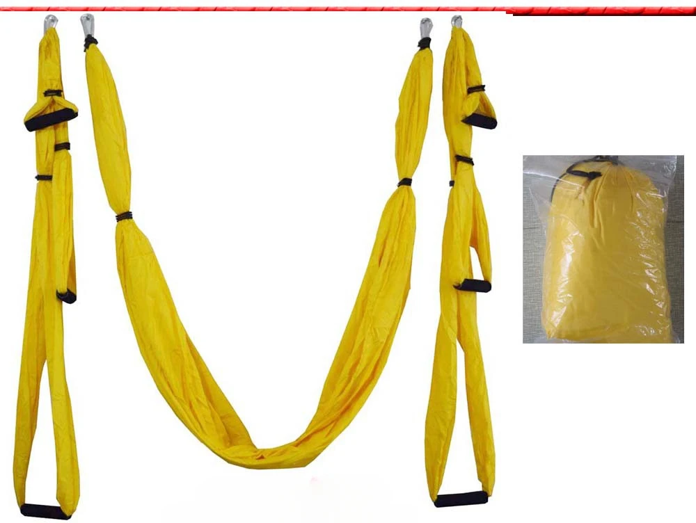 Wholesales Custom Aerial yoga Hammock Anti Gravity Ultralight Parachute Nylon Aerial Yoga Swing Indoor Exercise Equipment