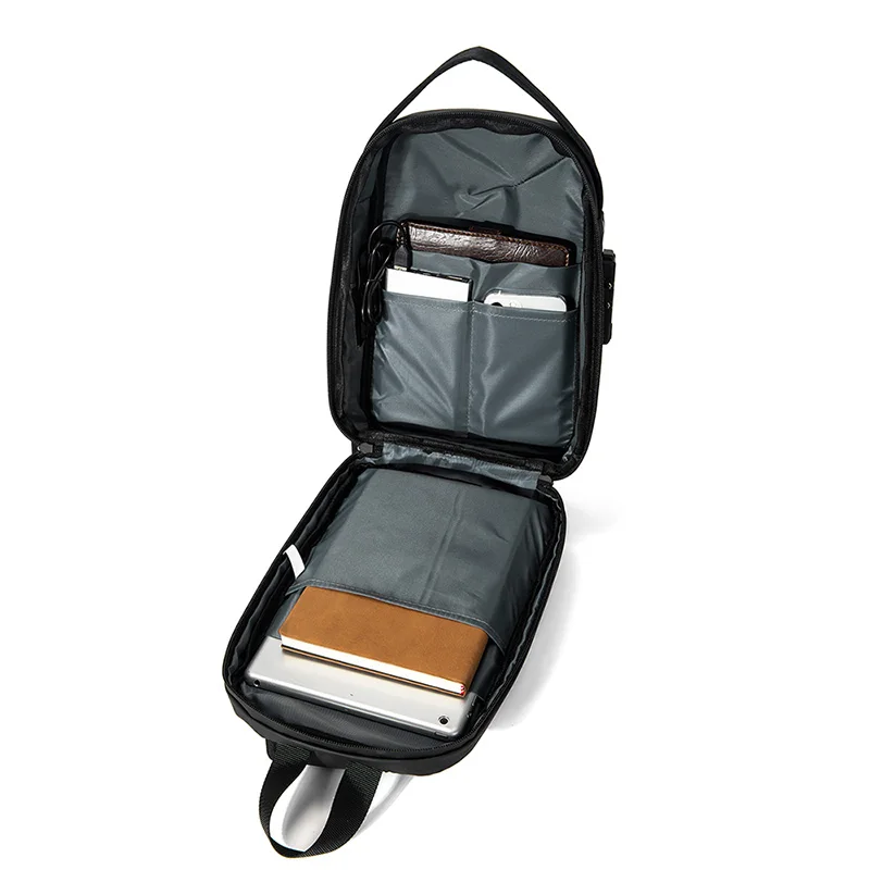 2023 waterproof TSA sling bag men luxury hot sale small sling bag for men fashion shell bag