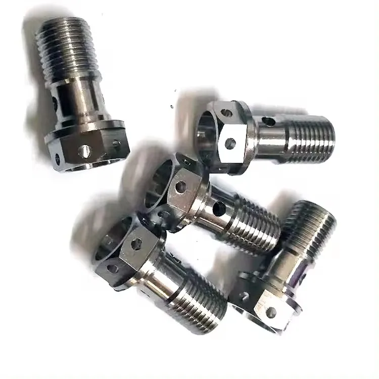 The source manufacturer produces titanium nuts and bolts fasteners stud screwed titanium tube TC4 titanium screws