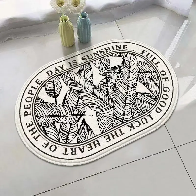 Minimalist designer rugs living room carpet super Absorbent kitchen carpet anti slip belgion cashmere bath mat