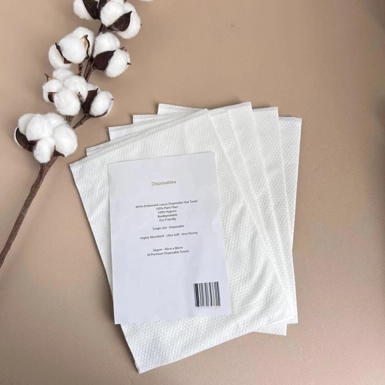 Disposable Super Water Absorbent Towels Wood Pulp Pedicure Beauty SPA Salon Towel for hair and body drying