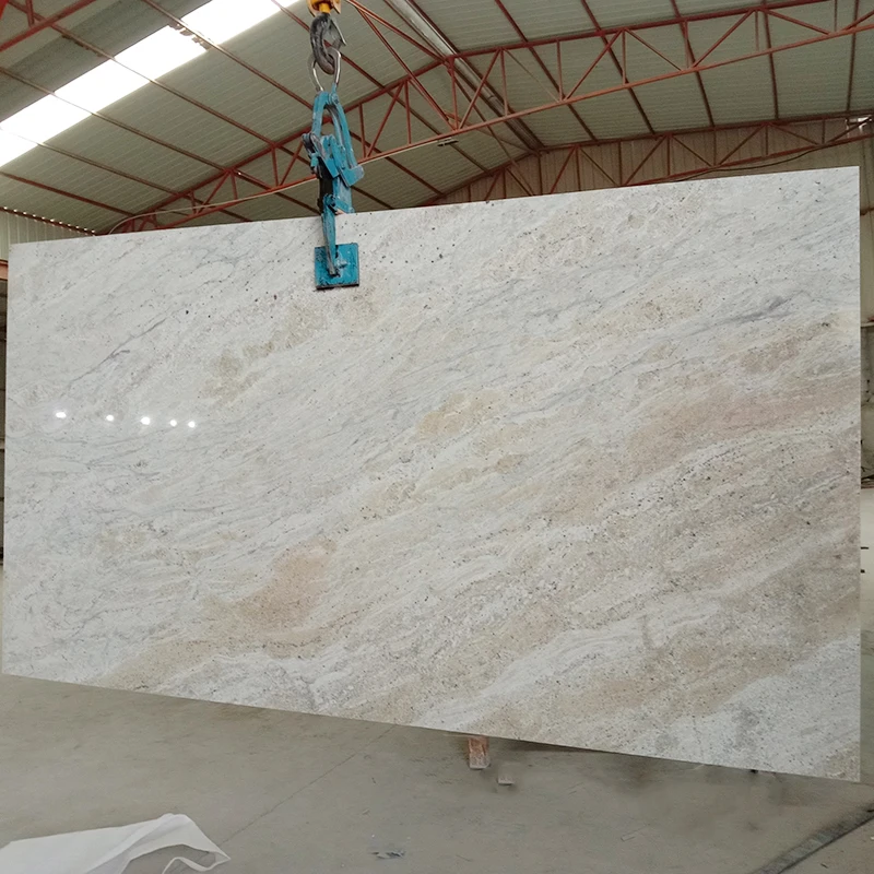 GOLDTOP OEM/ODM granit Natural Stone Brazil River White Granite Slabs for Kitchen Countertops and Tanble Tops