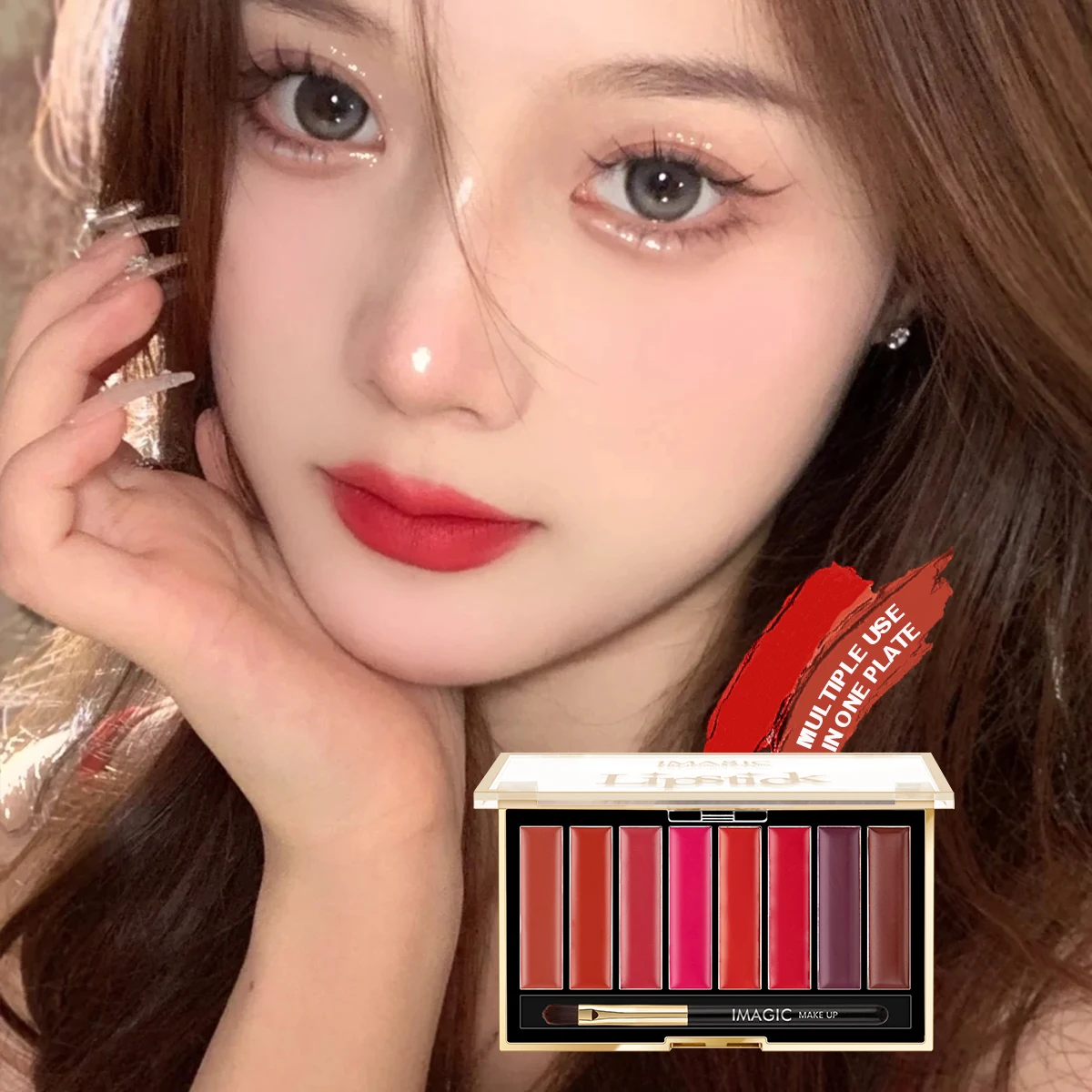 Beauty makeup imagic brand high quality nude lipstick(new) in stock