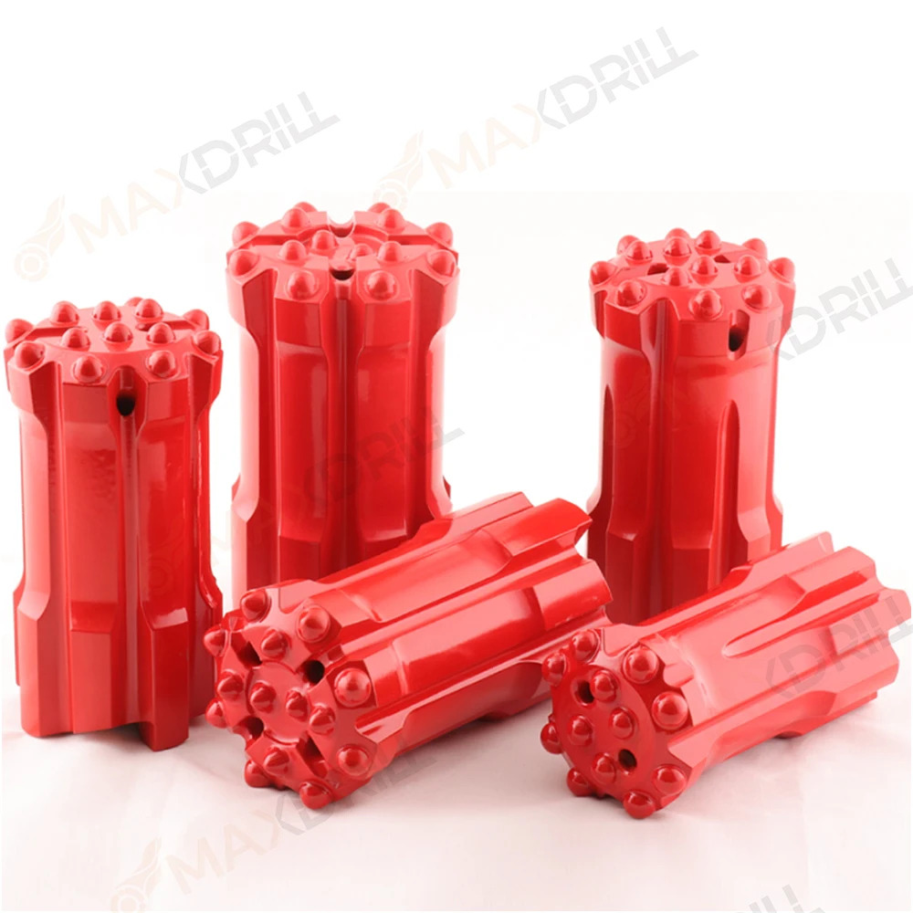 Maxdrill Threaded Button Bit 64mm R32 Retrac Skirt for Hard Rock