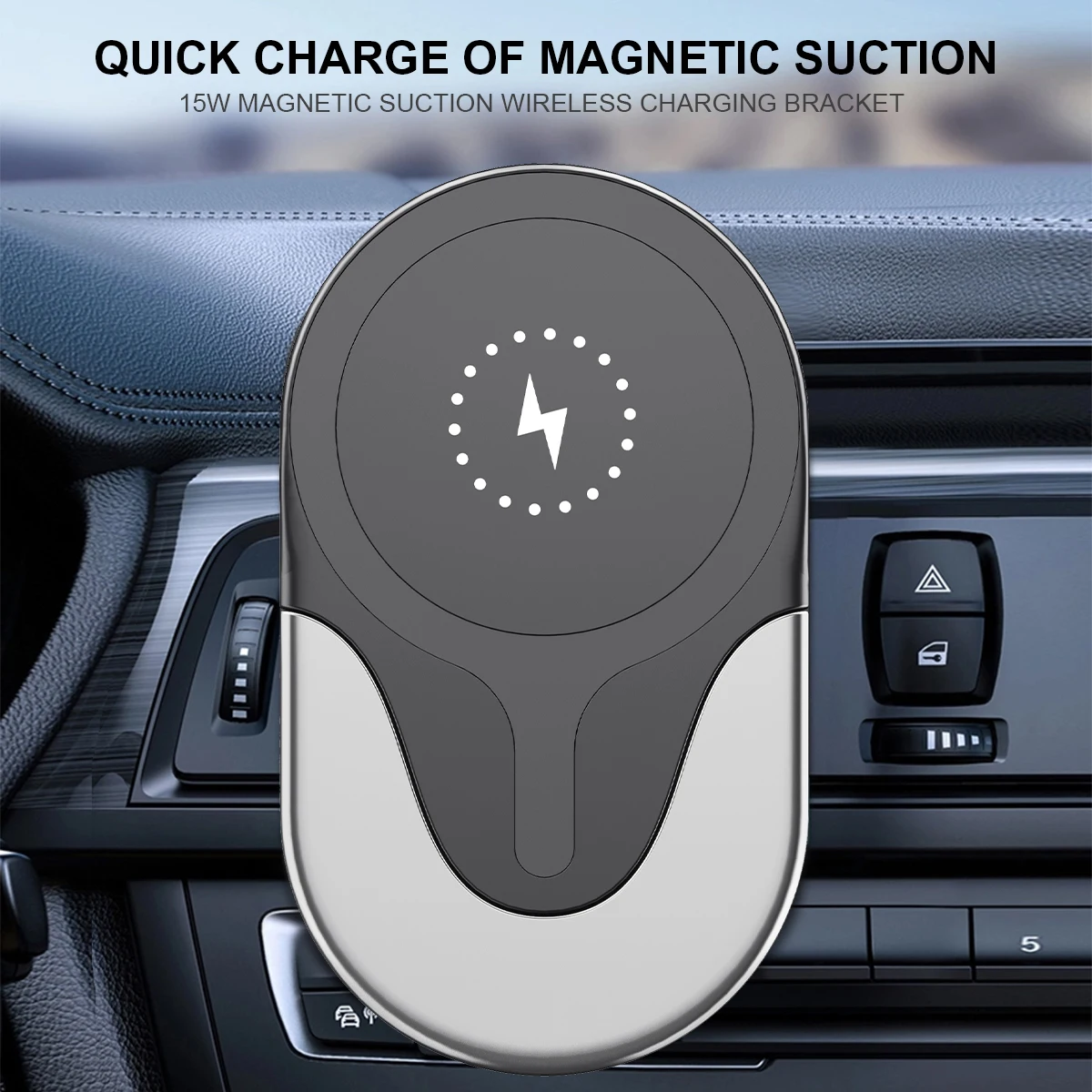 Manufactory Wholesale Generic 7.5W Iphone Quick Charging Air Vent Bracket Original Magnetic Car Charger Wireless For Vw Polo