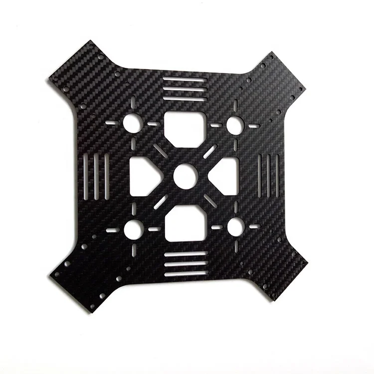 Professional manufacturer high precision custom CNC machining parts 3K carbon fiber sheets for uav RC drones frames