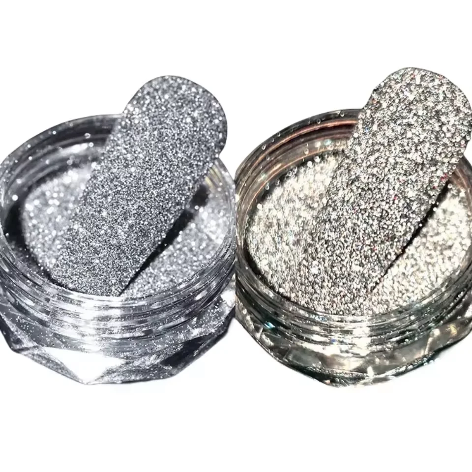 Micro diamond Acrylic Flash holographic Powder Private Label Acrylic Powder Gel Golish
