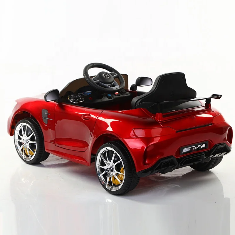 2019 Latest Model Double Motors Kids Electric Ride on Car Baby Electric Car Four Wheels Shock Absorption with Training Wheels