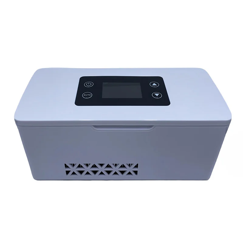 12v Mini Fridge with Temperature Control Portable Insulin Refigerador Refrigeration Insulin Cooler Box for Travel