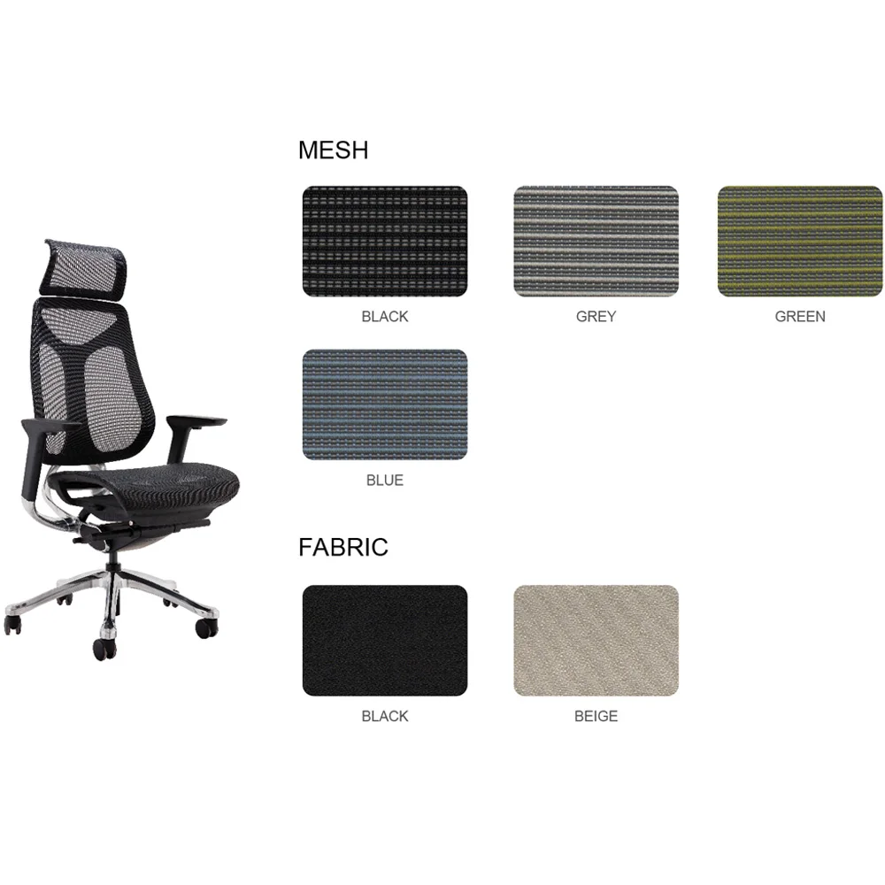 Comfortable Conference Computer Games High Back Mesh Chair Ergo Sillas Oficina Ergonomic Office Chairs with Headrest