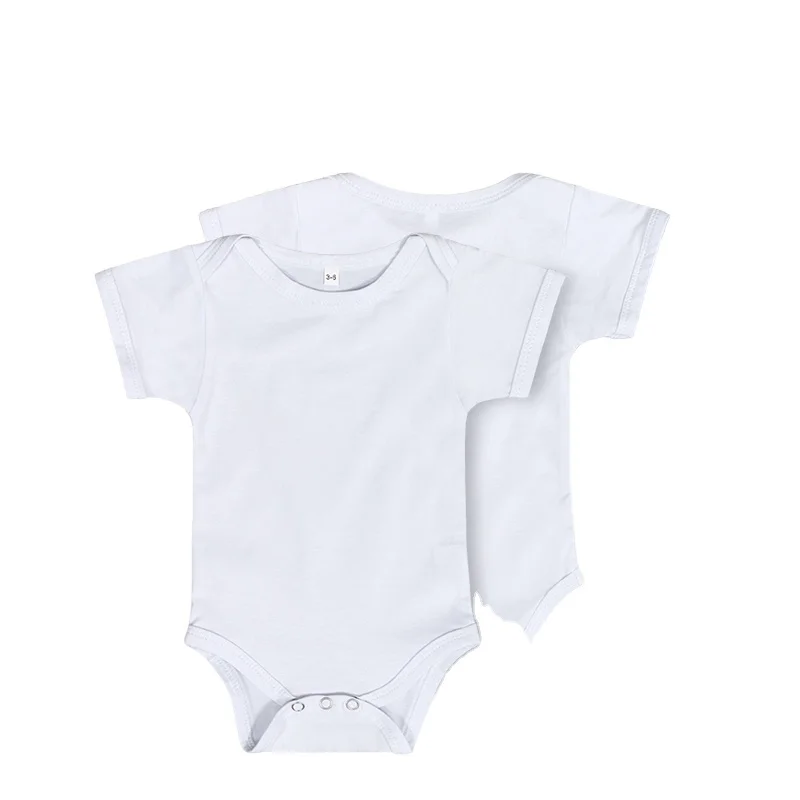 Custom Sublimation Polyester Cotton Feel Baby Onesie Clothes