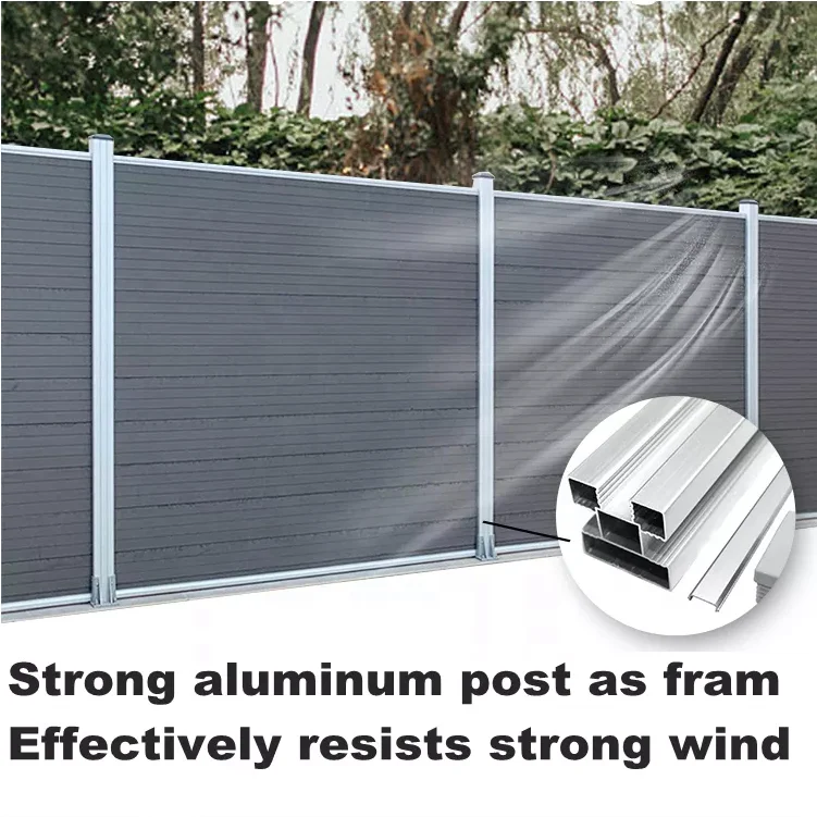 Customized Garden Composite Fencing Designs 6x8 Ft Wpc Fence Panels Panels And Post