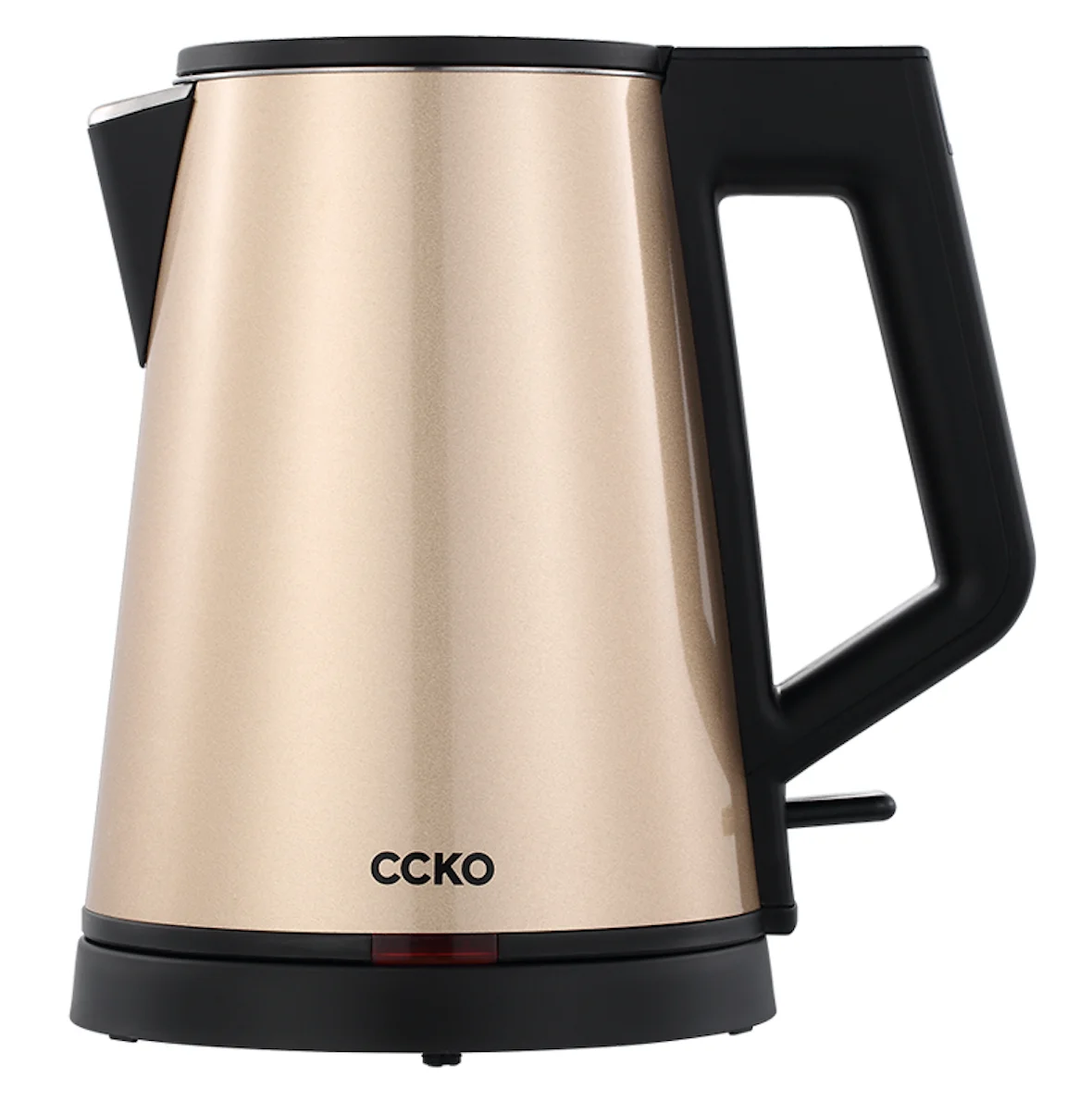 
0.8L Electric Kettle Small Hotel Tea Kettle Champagne Gold Stainless Steel Tea Maker Electric Kettle Set 