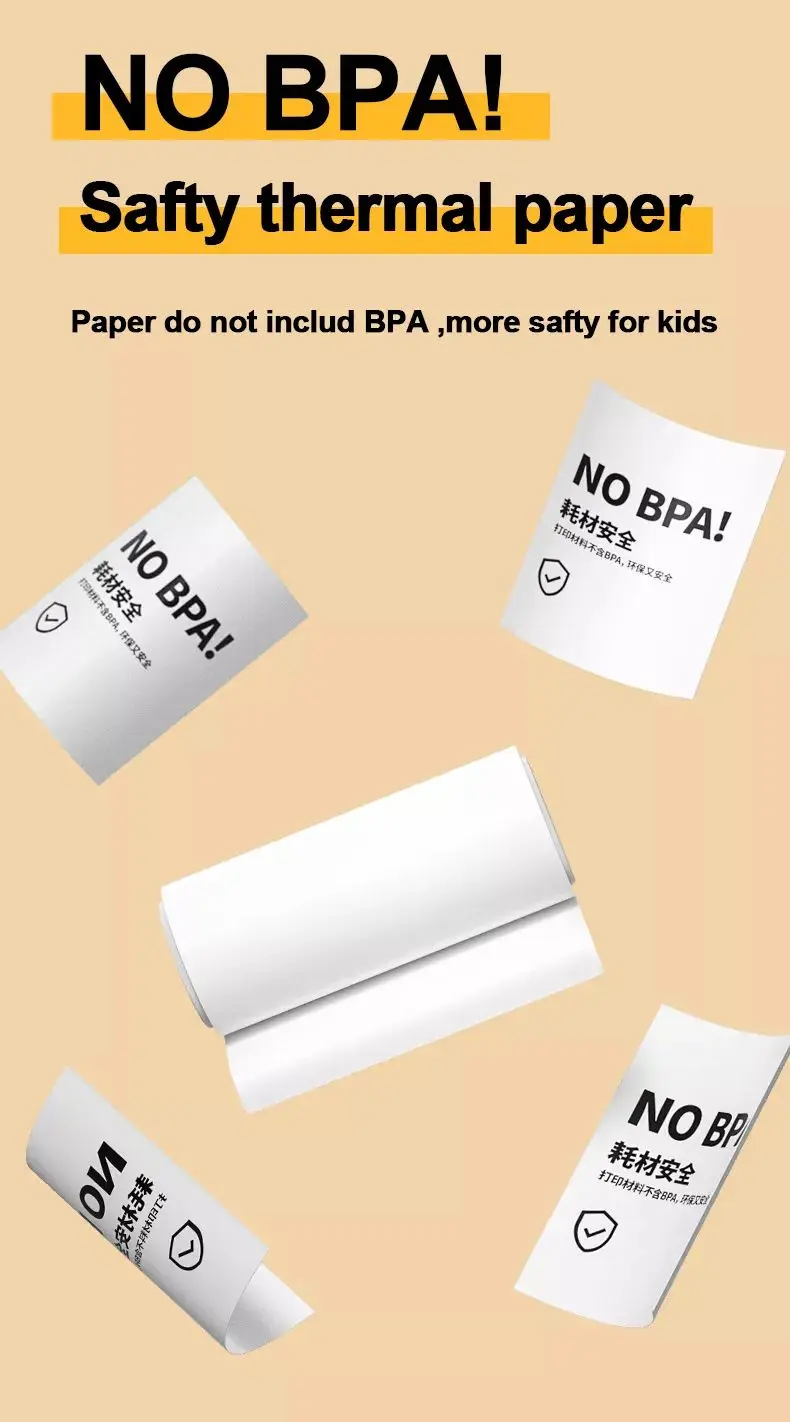 Kids Instant Print Camera For Baby Boys Girls 1080P HD Mini Camera With Thermal Photo Paper Toys Digital Camera Gifts Toys