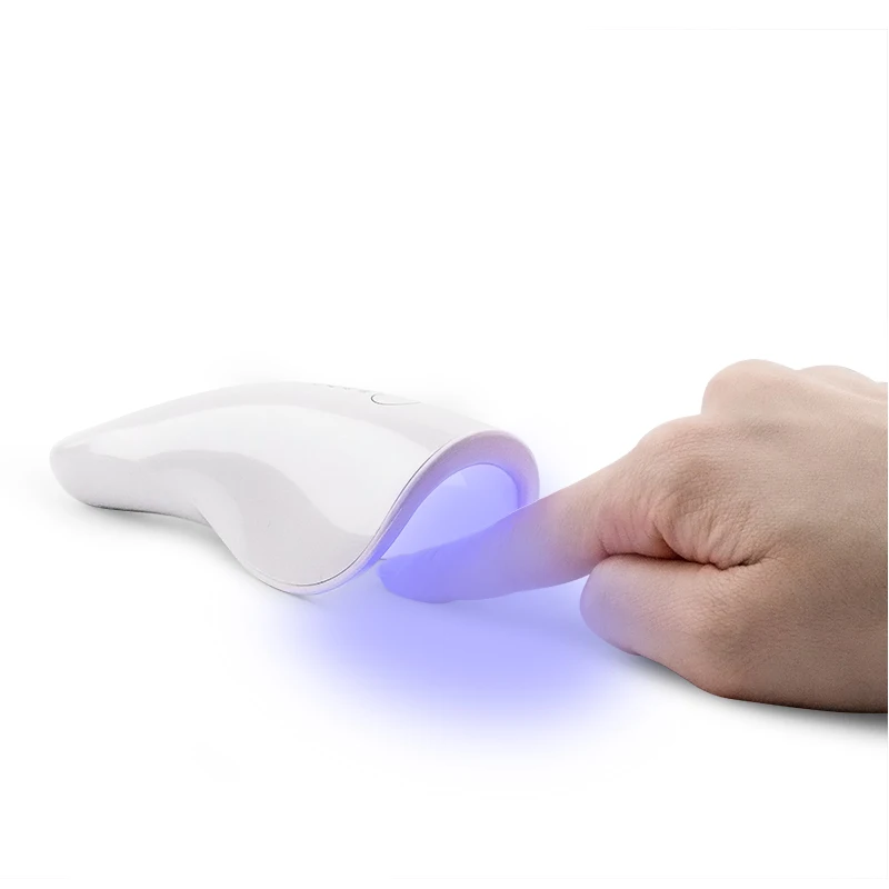
New Innovation 2020 Cordless Mini Dolphin F2 Rechargeable Portable UV LED Nail Lamp with Dolphin sharp design for easy carry 
