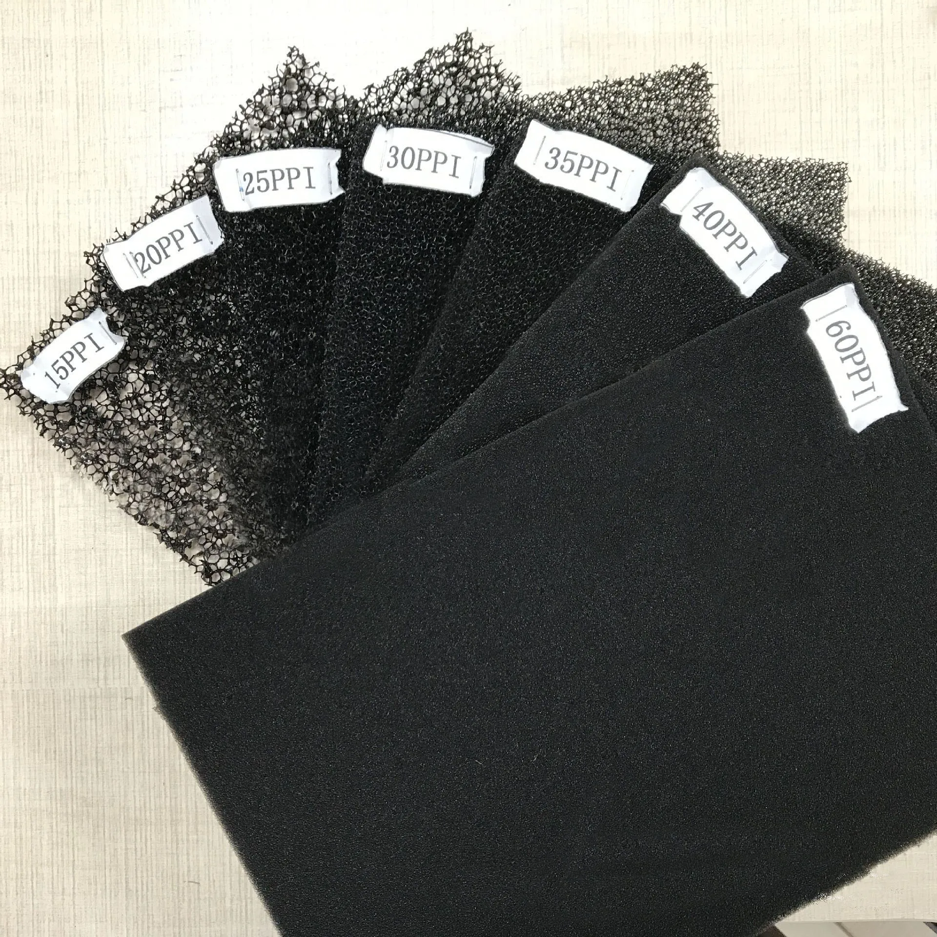 По индивидуальному заказу из пористого полиуретана сетчатый фильтр из вспененного материала