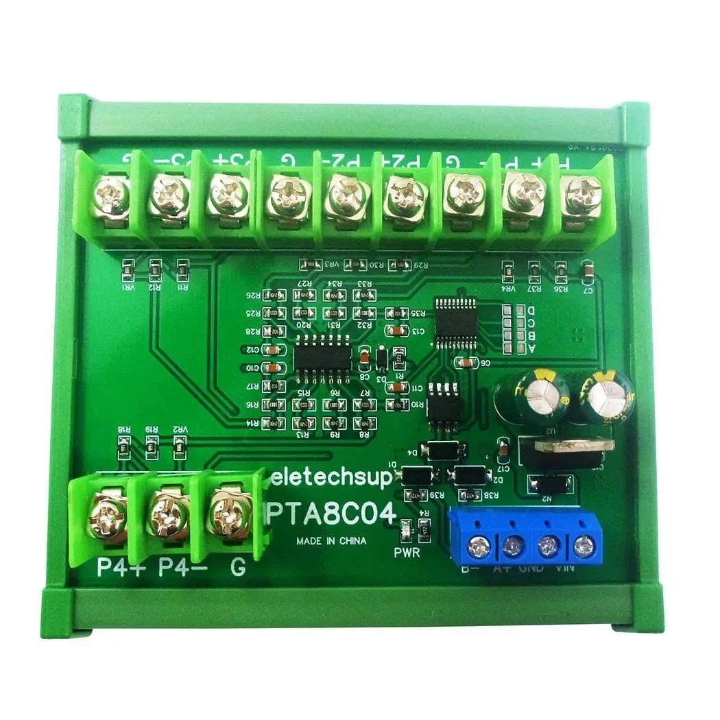 4CH DC 24V -40-500 Degree PT100 RTD RS485 Temperature Sensor Acquisition RTU PLC