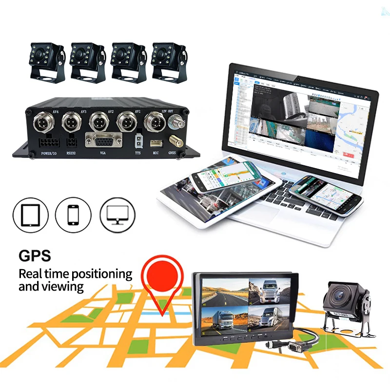 Active safety logistics Vehicle vehicle video machine digital recorder truck MDVR monitoring vehicle black box