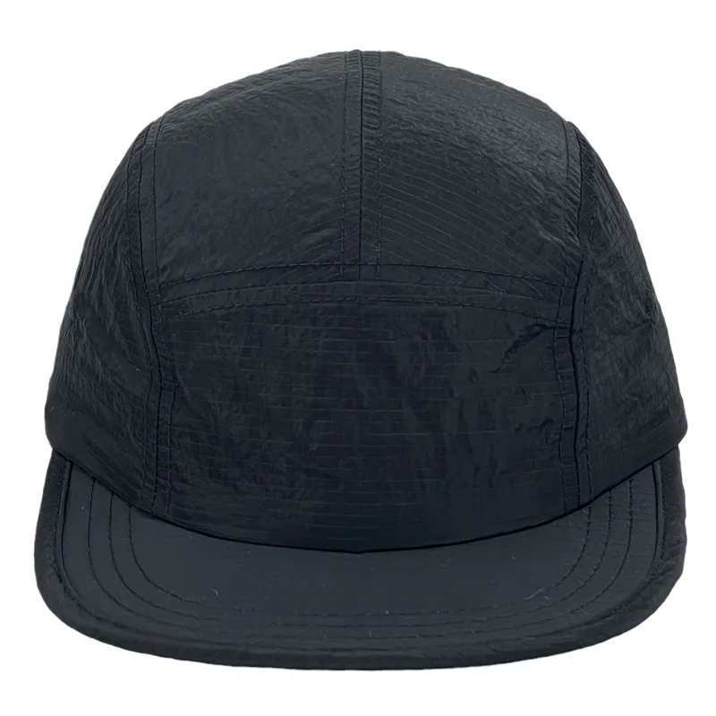 Custom Blank Vintage 5 Panel Nylon Running Camp Camping Cap Athletic Hat Waterproof Cap Dry Fit 5 Panel