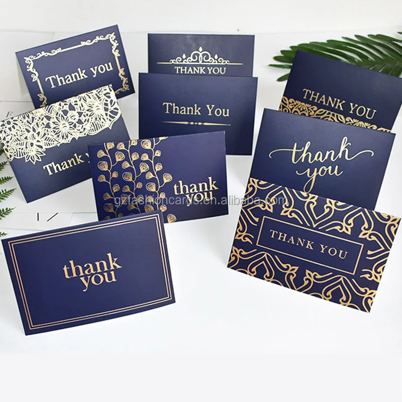 Fast Delivery Folded Thank You Card Greeting Cards Postcards Folder