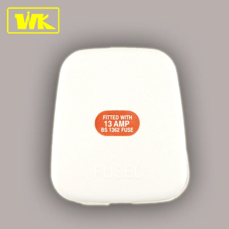 wholesale BS UK type G wiring electrical plug 3 pins with 13A fused black power industrial plug top