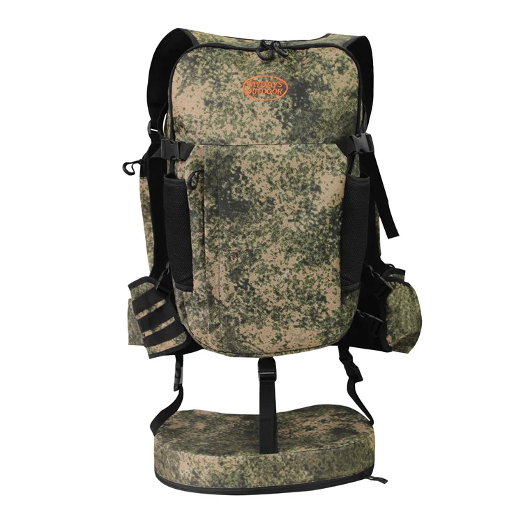 Mydays Outdoor Portable Large Capacity Tactical Hunting Backpack Vest with Seat Cushion