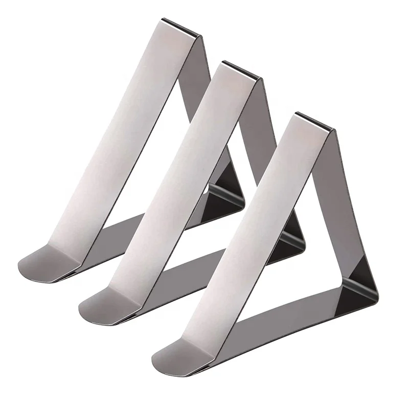 
Amazon High Quality Adjustable 5cm Stainless Steel Table Cloth Clip Table Cover Holder 