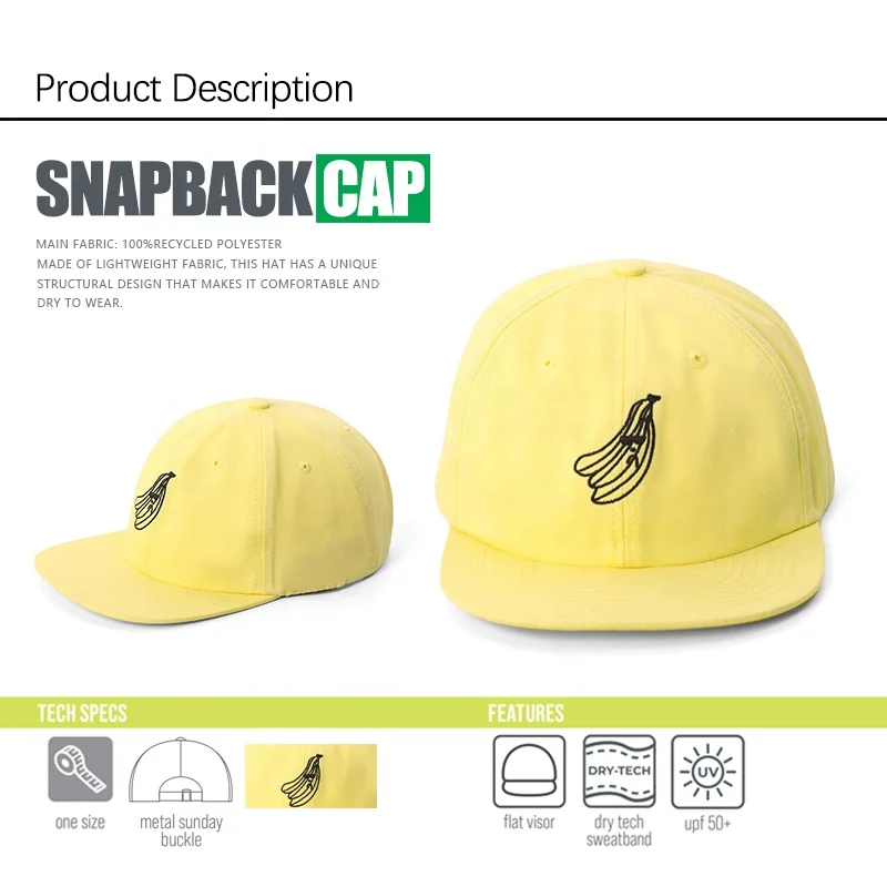 Gorras Original 6 panels custom logo embroidery unstructured baseball Flat Bill snapback cap Sports Hat