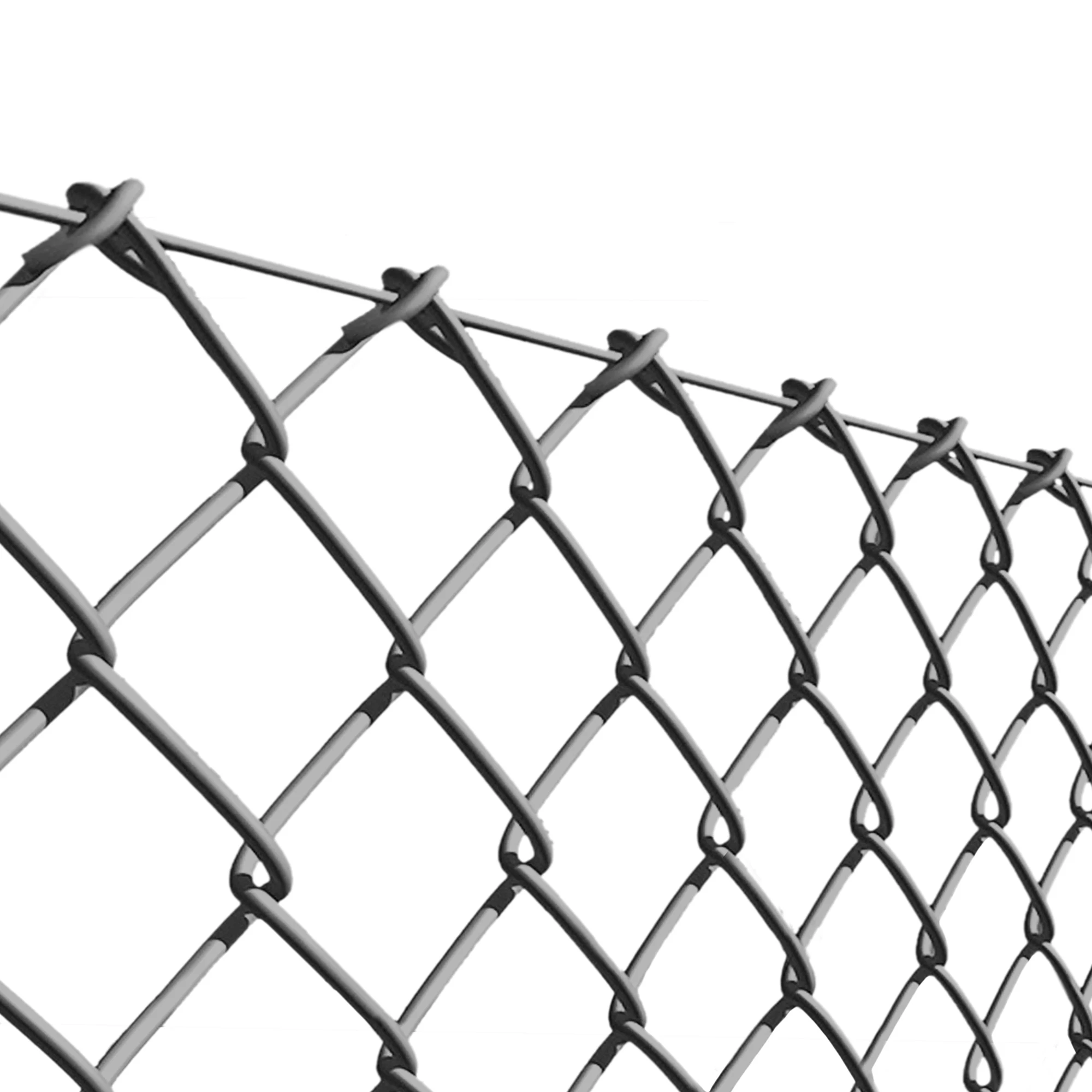 Cheap Galvanized Diamond Wire Netting pvc chain link fence for Seaside fence