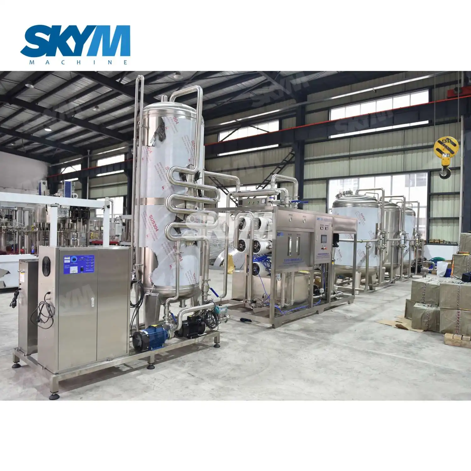 High Flow 250LPH TO 20000LPH Industrial RO Drinking Stainless Steel Reverse Osmosis Water Purification Popular Machine