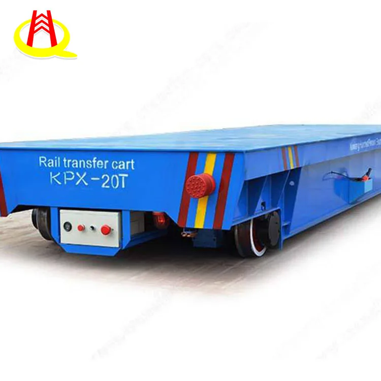 Twin/Transition Track Hongqi Workshop Rail Type Flat Cart