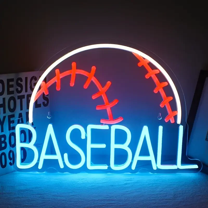 Lettering Light Logo BASEBALL Neon Sign Neon Lights Drop Shipping For Party neon sign