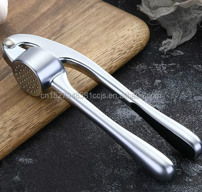 Hot sell High-quality metal garlic press zinc alloy garlic crusher press kitchen garlic peeler