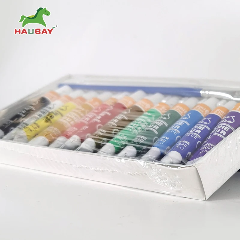 Дешевая цена Высокое качество гуашь набор 6 мл, популярные краски для рисования гуашь