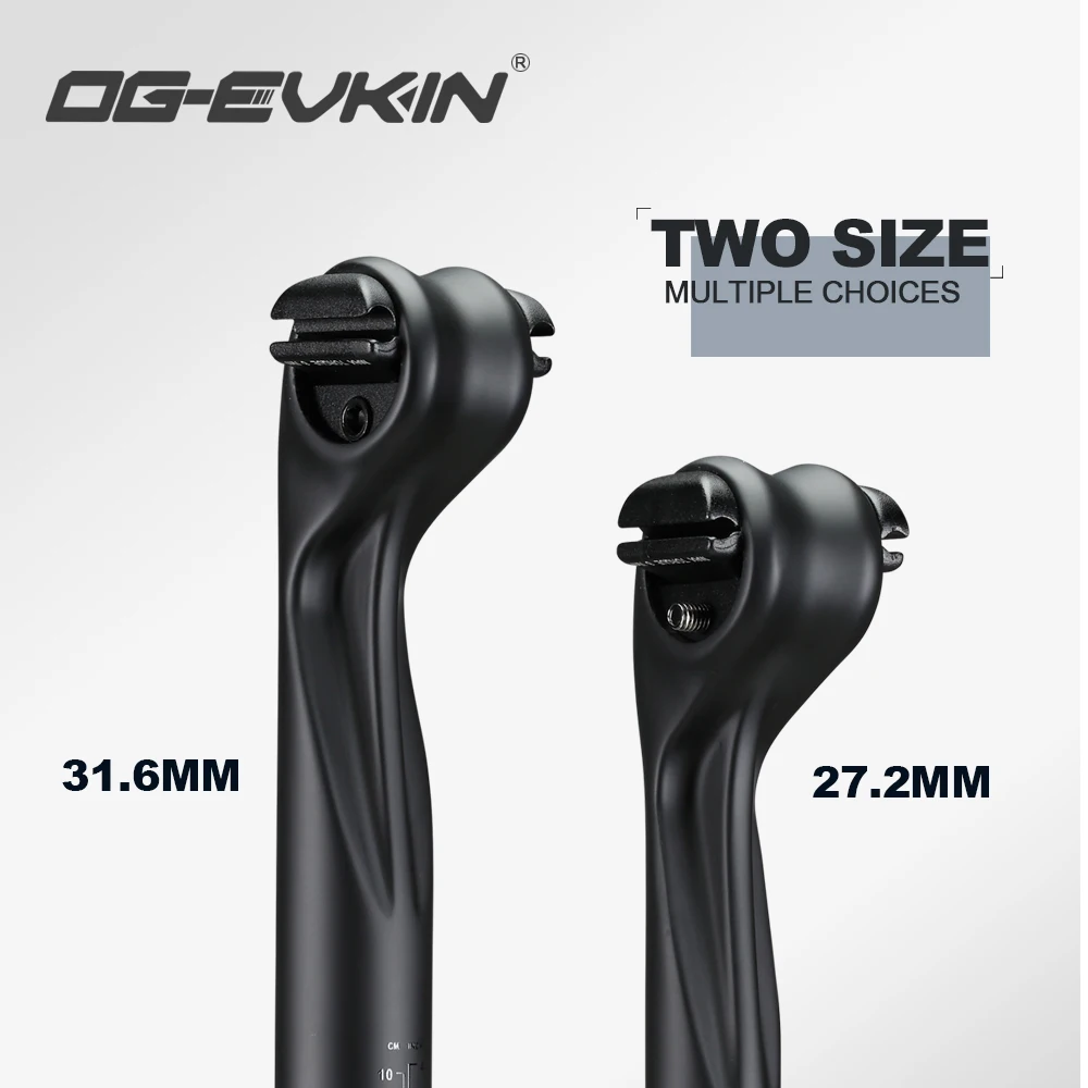OG-EVKIN SP-012 карбоновый Подседельный штырь 27 2/31 6 мм сиденье углеродная трубка 400 Длина Черная матовая искусственная кожа с UD углеродного велосипедный вынос руля Запчасти для горного велосипеда руль шоссейного