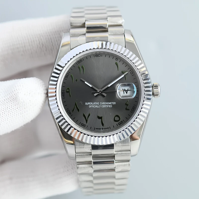 Middle eastern Islamic large numbers Arabic Numeral Dial mens wrist Watches with arabic numbers