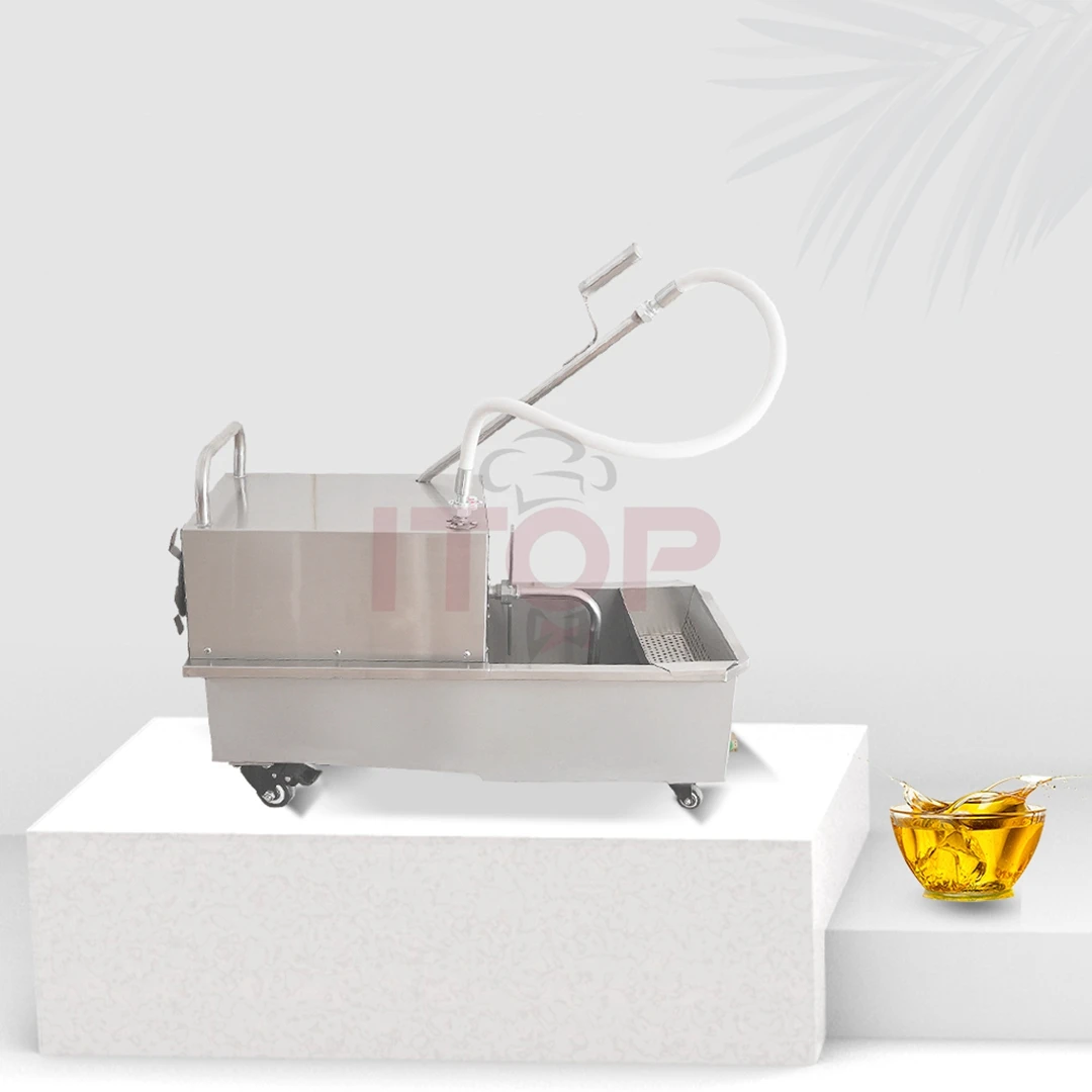 ITOP Professional Cooking Food Oil Filter Machine with Cart Commercial Restaurant Kitchen Cooking Oil Filter Machine