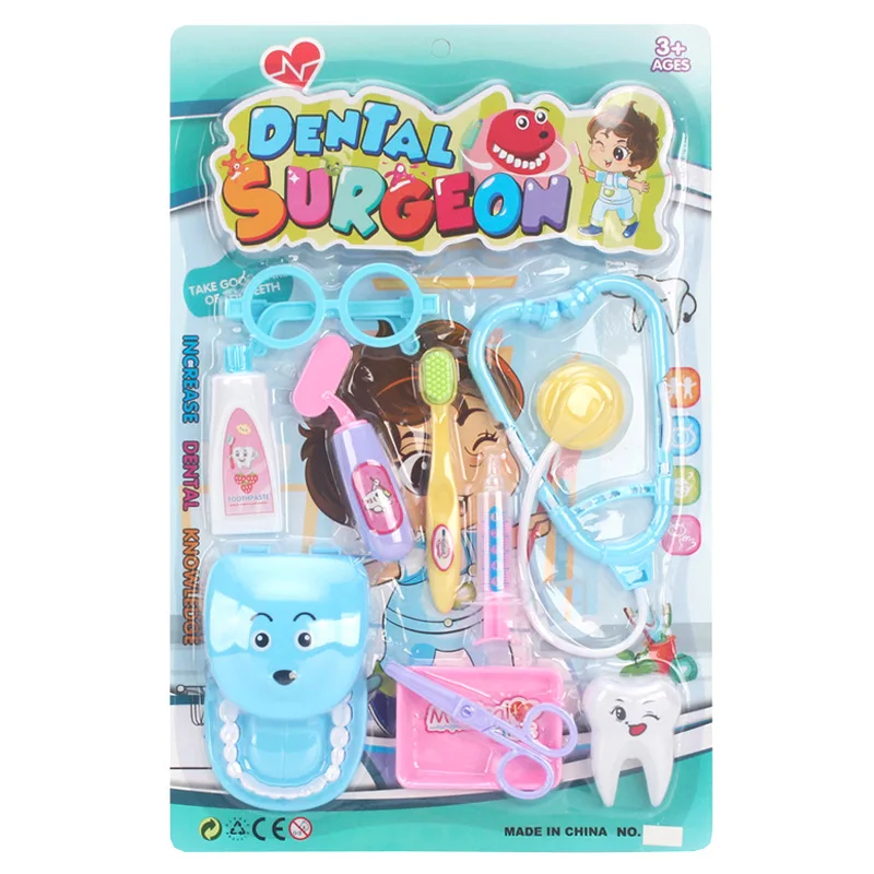 Китай оптовая продажа детские игрушки пластиковый стоматолог медицинские инструменты пластиковые ролевые игры