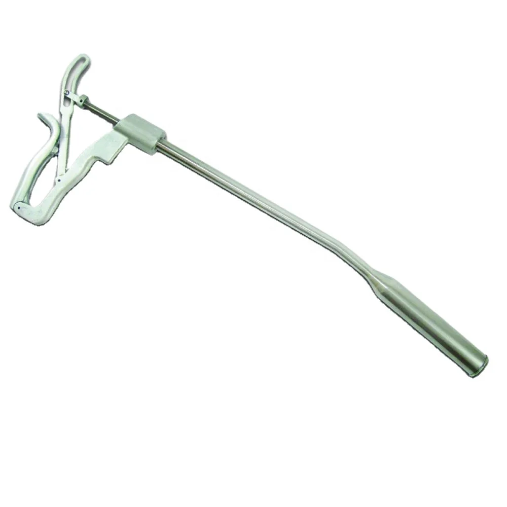 Bolus Gun Balling Gun Curved New Model V Grip Metal Handle Veterinary Instruments