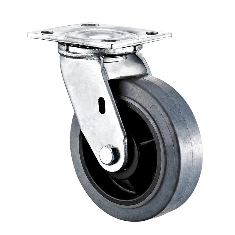 DLPO Forklift caster Swivel 1 ton heavy duty PU caster wheel for container trolley